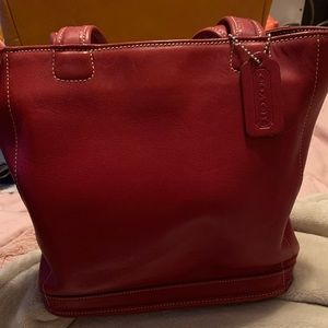 Like new red Coach bag